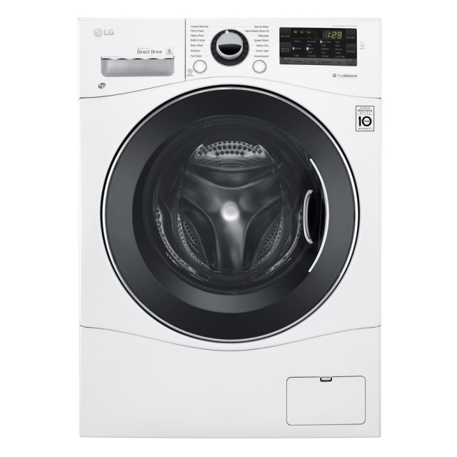 LG WM3488HW Compact 2.3 cu. ft. All-in-one Front Load Washer and Electric Ventless Dryer in White